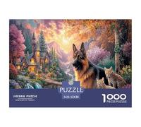 Berger allemandPuzzle 1000 Pièces Educa Jouet en Bois Cadeau Unique De l'art De La Décoration Montagne Stream Jeu Éducatif Challenge Toy Adultes & Enfants des 14 Ans 52x38cm/1000pcs