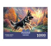 Berger allemandPuzzle 1000 Pièces Educa Jouet en Bois Divertissement Créatif De l'art De La Décoration Colorful Montagne Valley Jeu Éducatif Challenge Toy Adultes & Enfants des 14 Ans 70x50cm/1000pcs