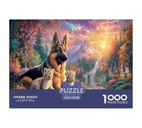 Berger allemandPuzzle 1000 Pièces Educa Jouet en Bois Divertissement Créatif Décoration Intérieure Montagne Stream Jeu Éducatif Challenge Toy Adultes & Enfants des 14 Ans 52x38cm/1000pcs
