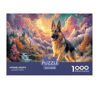Berger allemandPuzzle 1000 Pièces Educa Jouet en Bois Jeu D'Intelligence Décoration Intérieure Colorful Montagne Valley Jeu Éducatif Challenge Toy Adultes & Enfants des 14 Ans 52x38cm/1000pcs