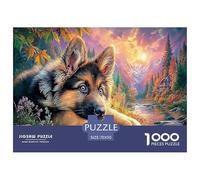 Berger allemandPuzzle 1000 Pièces Educa Jouet en Bois Jeu D'Intelligence Décoration Intérieure Montagne Stream Jeu Éducatif Challenge Toy Adultes & Enfants des 14 Ans 70x50cm/1000pcs