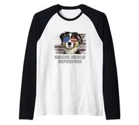 Berger américain Miniature Best Dog Mom Ever rétro USA Amer Manche Raglan