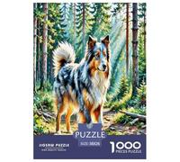 Berger Anglais ancestral Puzzle 1000 Pieces Cadeau Unique Jeu Éducatif Challenge Toy À De Qualité Supérieure Peinture Art pour Adultes Et Enfants À Partir De 12 Ans 38x26cm/1000pcs