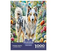 Berger Anglais ancestral Puzzle 1000 Pièces Cadeau Unique Jeu Éducatif Challenge Toy À De Qualité Supérieure Peinture Art pour Adultes Enfants 70x50cm/1000pcs