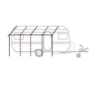 BERGER | Armature de Base pour Toit Solaire, Camping Car Caravane | Tente Toit Voiture | Cadre de Base pour Les toits solaires sans auvent | Camping Accessoires | Acier, 25mm