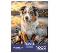 Berger Australien 1000 Pièces Chien Puzzle pour Adultes Jeu D'intelligence Décoration Moderne Adultes Et Adolescents Dès 14 Ans 38x26cm/1000pcs