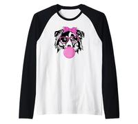 Berger Australien avec Lunettes Bandana Bubble-Gum Aussie Manche Raglan