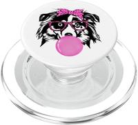 Berger Australien avec Lunettes Bandana Bubble-Gum Aussie PopSockets PopGrip pour MagSafe