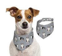 Berger Australien Bleu Merle Chien Gris Simple,Bandanas pour Chien, écharpe en Coton, Bavoirs réglables pour Animaux de Compagnie,L