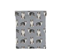 Berger Australien Bleu Merle Chien Simple Gris, Sac de Rangement pour Femmes, Portefeuille supérieur à Presser, Petit Porte-Monnaie, Pochette de Changement