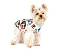Berger Australien coloré et Joueur,T-Shirt sans Manches en Coton pour Animaux de Compagnie, Gilet Respirant, Extensible et Doux,L