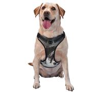 Berger Australien Hiver Neige Blanc Gris Chiens,Harnais pour Animaux de Compagnie, Harnais réfléchissant réglable pour Chien,M