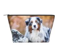 Berger Australien Neige Hiver Beaux Chiens, Trousse de Toilette Trousse de Maquillage Sac à cosmétiques Trousse de Toilette de Voyage Portable