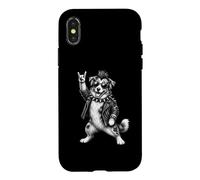 Berger Australien Punk Rock Musique Mohawk Amoureux des Chiens Coque pour iPhone X/XS