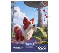 Berger australienPuzzle 1000 Pièces Chien Style Pin-up Coloré, Puzzle Qualité Supérieure, Illustration Originale, Détente 38x26cm/1000pcs
