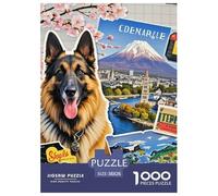 Berger Belge Puzzles De 1000 Pieces pour Toute La Famille Chien de Compagnie Mignon Classiques pour Jeux Et Activités Familiales Stimulantes, Jeu Familial 38x26cm/1000pcs
