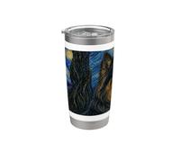 Berger bohémien de la nuit étoilée de Van Gogh Gobelet isotherme en acier inoxydable double paroi