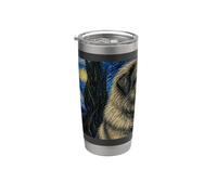 Berger caucasien Van Gogh Nuit étoilée Gobelet isotherme en acier inoxydable double paroi