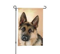 Berger d'Allemagne,Drapeau de jardin décoratif double face pour intérieur et extérieur, 30 x 45 cm