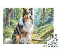 Berger dans la Forêt Puzzle 1000 Pièces Puzzle pour Adultes Papier Relaxation Concentration Déco Maison Cadeau 70x50cm/1000pcs
