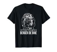 Berger de Brie Life is better Dog Briard T-Shirt