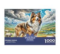 Berger de l'Atlas Jigsaw Puzzles 1000 Pièce Adapter Les Adultes Ou Les Familles Ensemble Jeu De Puzzle Cadeaux pour Adultes 100% Carton Recyclé Puzzle Décoratif 38x26cm/1000pcs