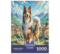 Berger de l'Atlas Puzzle 1000 Pièces Educa Jeu D'Intelligence Décoration Intérieure Animaux intelligents Jeu Éducatif Challenge Toy Adultes & Enfants des 14 Ans 38x26cm/1000pcs