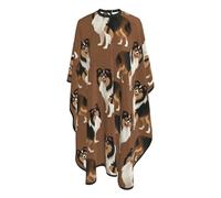 Berger Des Shetland Unisexe Cape De Barbier Avec Fermeture À Crochet Robe De Coiffure Réglable Capes De Coiffeur De Salon Pour Coupe Et Coloration Usage Domestique 168X140Cm