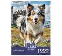 Berger écossais Puzzle 1000 Pièces - Puzzle Cozy Soir D’Hiver, Carton Premium, Challenge en Duo, Poster pour Déco, 38x26cm/1000pcs