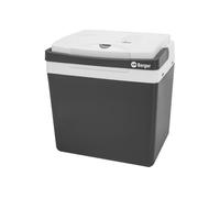 BERGER Glacière thermoélectrique 25 L pour refroidir et chauffer | Glacière électrique avec connexion 12 V et 230 V pour voiture, camping, prise | Réfrigérateur multifonction électrique noir
