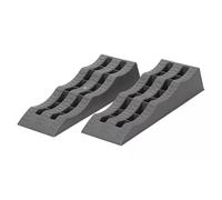 BERGER | Lot de 2 Cales Rampe de Levage 3 | Hauteurs 40/70/100 mm | Surface antidérapante Cales de Compensation | Voiture Camping-Car Caravane Van Aménagé
