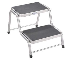 Berger | Marche-Pied Double pour Camping Car | Escabeau | Accès Caravane, Garage, Bateau | Tabouret en Acier 150 kg | Marche Pied | Escalier pour Caravane, Camping Car | Accessoire Camping Car