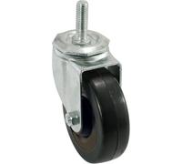 Berger matériel 9023 10,2 cm en caoutchouc souple pivotant Stem Caster, 1/5,1 cm Tige de diamètre, capacité de charge 90,7 kilogram
