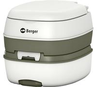 Berger Mobil WC Deluxe | Toilette de Camping Portable Max 130 Kg avec Pompe à Piston, Réservoir Amovible, WC Chimique Confort pour Camping-Car, Van, Caravane et Outdoor