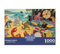 Berger nucléaire Puzzle en Bois Imperméable DIY Puzzles De 1000 Pièces pour Adultes Impossible Jeux De Stimulants