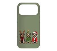 Berger Picard Père Noël rétro pour Amoureux des Chiens Coque pour iPhone 17 Pro Max