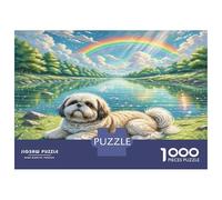 Berger roumain de Miorița Puzzle Classique Familial, Chien & Arc-en-Ciel Carton Extra-Épais, Ultra-Difficile, Pause Bureau, Cadeau D’Anniversaire Surrise 70x50cm/1000pcs