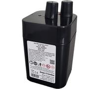 Berger & Schröter Batterie LiFePo4 4R25, 6,4 V 6 Ah, pour Distributeur de Nourriture Sauvage, Batterie de Rechange 6 V, Batterie de Lanterne, Batterie de Camping, Lampe de Chantier