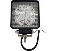 Berger + Schröter GmbH Projecteur de travail carré LED bleu, 9 x 3 W, env. 2700 lumens, boîtier en aluminium, verre polycarbonate
