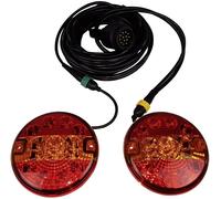 Berger & Schröter Kit déclairage pour remorque 13 pôles, 7 pôles clignotant, feu stop, feu arrière arrière 12 V avec support magnétique