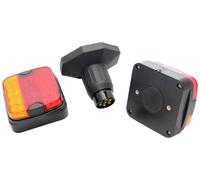 Berger & Schröter Kit d'éclairage pour remorque 7 pôles feu stop, feu arrière, clignotant 12 V/DC raccordement sans fi