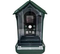 Berger & Schröter Mangeoire à oiseaux avec caméra 1080p et abreuvoir d'eau solaire 940 nm LED infrarouge automatique pour enregistrement vidéo/photo des oiseaux, détection de mouvement, vision