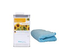 Berger-Seidle Fitpolish L92 - Produit d'entretien pour parquets huilés et vitrifiés - 1 litre + chiffon de polissage super doux de qualité supérieure