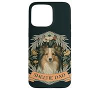 Berger Sheltie Dad Shetland Style William Morris Coque pour iPhone 15 Pro Max