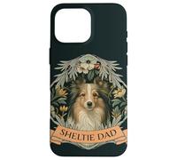 Berger Sheltie Dad Shetland Style William Morris Coque pour iPhone 16 Pro Max