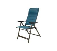 Berger Slimline Chaise de Camping Pliante Aluminium, Dossier Réglable | Chaise pliante à dossier haut réglable avec accoudoirs, housse rembourrée et oreiller, charge maximale 120 kg.
