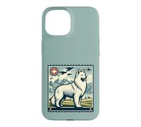 Berger Suisse Blanc rétro Vintage Art Suisse Alpes suisses Coque pour iPhone 15