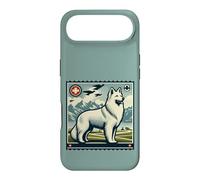 Berger Suisse Blanc rétro Vintage Art Suisse Alpes suisses Coque pour iPhone Air