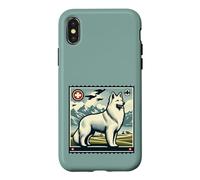 Berger Suisse Blanc rétro Vintage Art Suisse Alpes suisses Coque pour iPhone X/XS