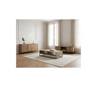 Bergerac - Ensemble Avec Buffet 150 Cm + Meuble Tv 140 Cm + Table Basse Bois Massif De Manguier